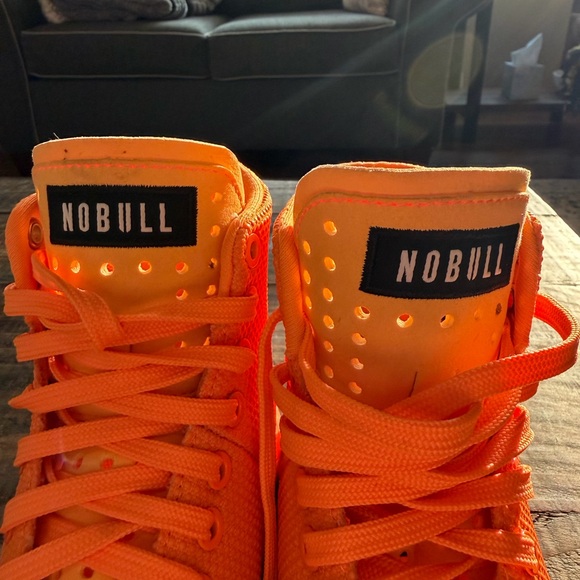 NOBULL W/7 | M/5.5 Orange High-Top Trainers - Picture 8 of 9